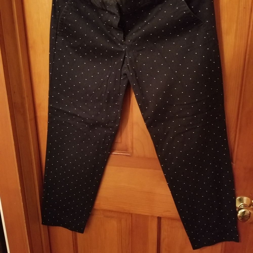 Navy with white dot pants